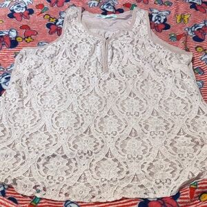 Maurices Lace Tank Top - Cream
